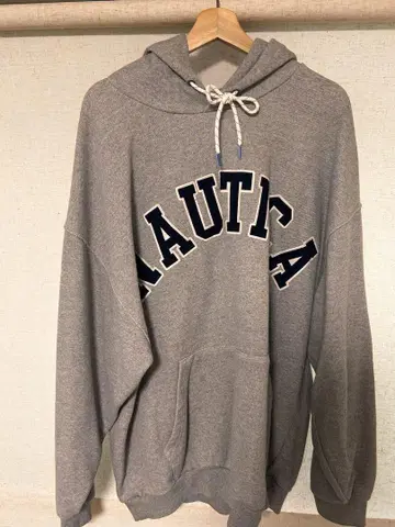 NAUTICA 그레이 후드티 후드 부착