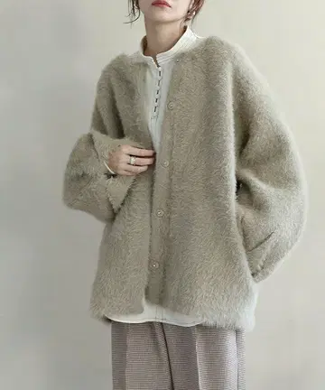 NOAHL 노카라 샤기 코트