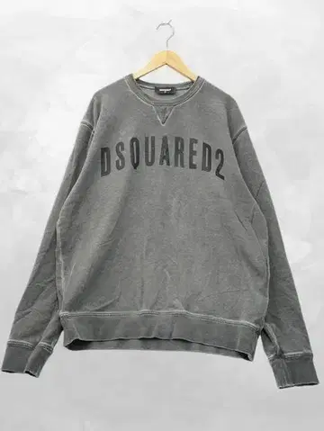 디스퀘어드 쿨 핏 로고 프린트 후염 맨투맨 트레이닝복