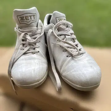 ZETT 스파이크 24.5cm 화이트