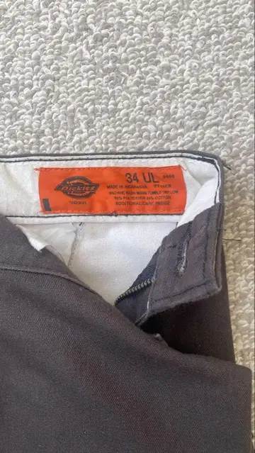 [ Dickies ] 다크 브라운 치노 팬츠 34인치