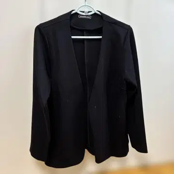 블랙 노카라 자켓 AOKI 파자마 수트 L 사이즈
