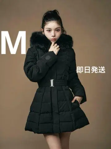 Darich 레이디 미디 다운 코트 블랙 2024