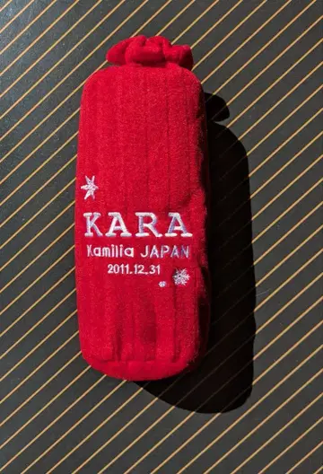 KARA 팬클럽 한정판 굿즈 사인 자수 담요 KAMILIA