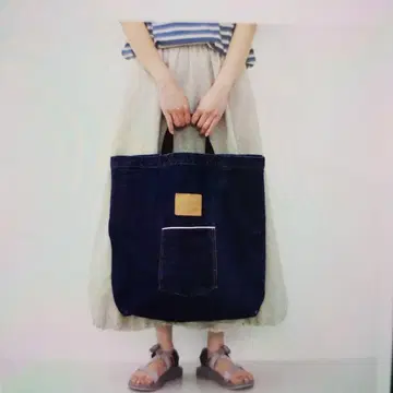 새상품 ORDINARY FITS 오디너리 피츠 데님 토트백