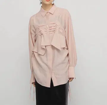 뷔스티에 SET 드로스트 셔츠 KBF 핑크