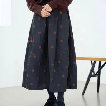 IENA 도트 타프타 스커트