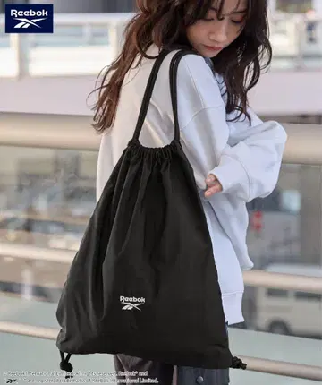 Reebok 블랙 드로우 스트링 백