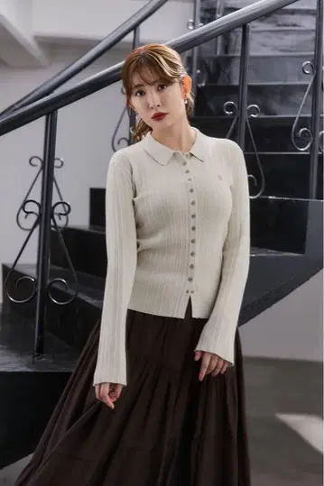 Herlipto Trois Rib Knit Polo Top
