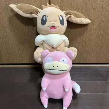 이브이와 야돈 봉제 인형 세트