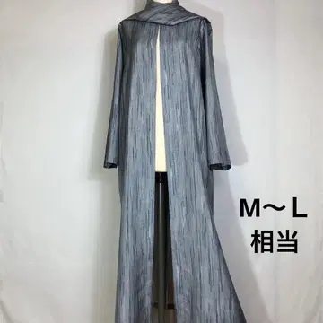e. 기모노 리메이크 순수 실크 롱 자켓 M~L 사이즈 스카프 포함