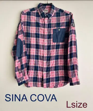 SINA COVA 시나코바 버튼 다운 긴팔 셔츠 L 사이즈 플란넬 셔츠