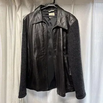 Karl Helmut 가죽 울 자켓