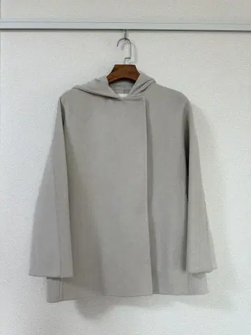 [ BALLSEY ] 후드 부착 울 코트 라이트 베이지