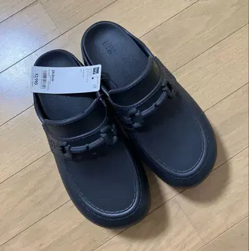 GU 로퍼 클로그 샌들 R 09 블랙 여성용