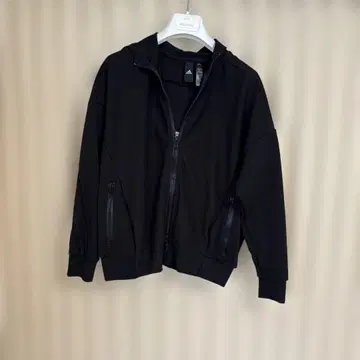 블랙 풀 집업 후드티