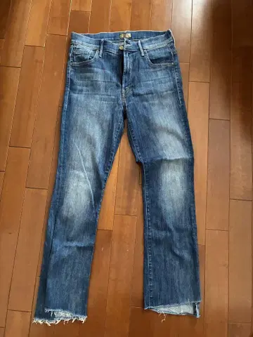 MOTHER INSIDER CROP STEP FRAY 데님