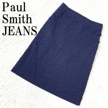 Paul Smith JEANS 사다리꼴 스커트 네이비 38 B618
