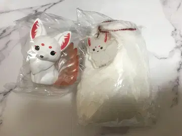 가챠가챠 쵸콘 여우와 피규어 우이로 미니 복슬복슬 꼬리 솜사탕