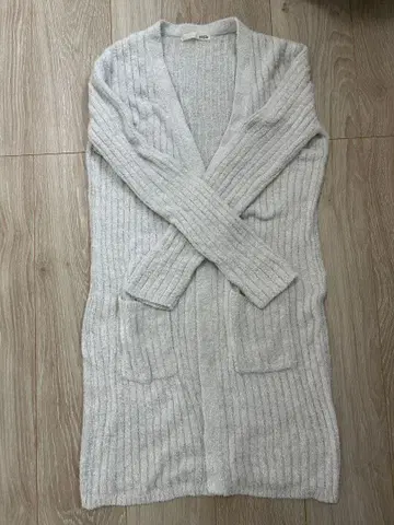 [ 젤라또피케 ] 라이트 그레이 롱 가디건