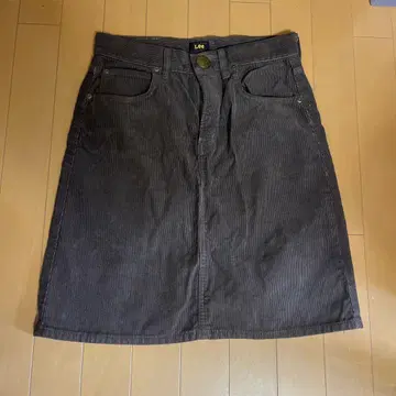 Lee 브라운 코듀로이 타이트 스커트