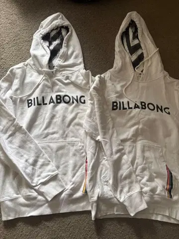 새상품급 BILLABONG 후드티 M/S 세트 커플룩