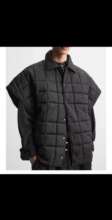 ZARA 퀼팅 판초
