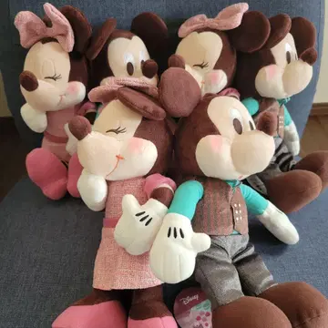 미키&미니 루비&민트 쇼콜라 페어 봉제 인형 3세트