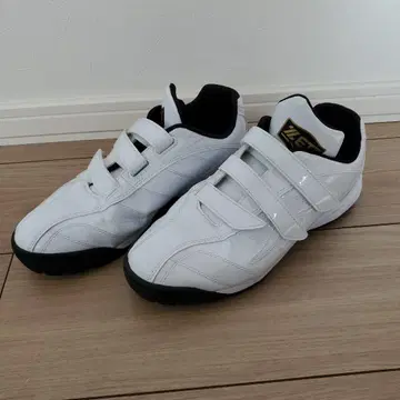 ZETT 화이트 트레이닝 슈즈 벨크로 26cm