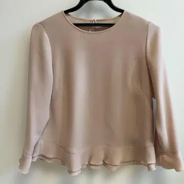 ANAYI 베이지 프릴 밑단 블라우스 38