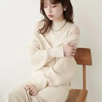 내추럴 꾸뛰르 니트 원피스