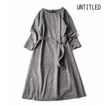 새상품급 UNTITLED 언타이틀 롱 원피스 빅 사이즈 46 일본제