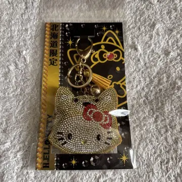 헬로키티 반짝반짝 가죽 키링 여우