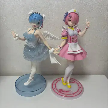 리제로 Re: 제로부터 시작하는 이세계 생활 렘 라무 피규어 간호사 천사