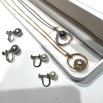 71 목걸이&귀찌 세트 SILVER 상자