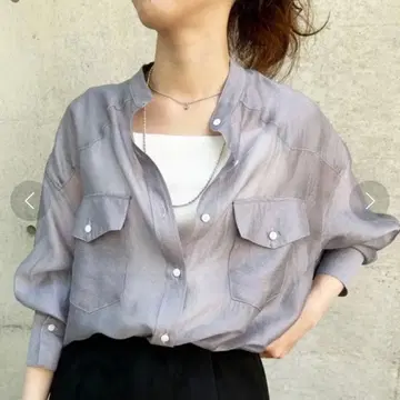 시너리 웨스턴 시어 셔츠 그레이