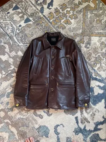 GLADHAND & Co. 다크 브라운 가죽 자켓