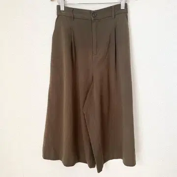VIS   팬츠 바지 와이드 팬츠 가우초 팬츠 카키 M