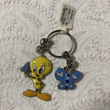 루니툰 트위티 메탈 키링 2000년