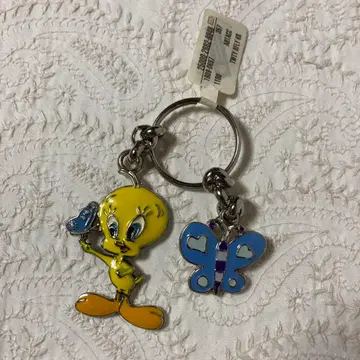 루니툰 트위티 메탈 키링 2000년