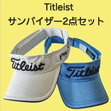 타이틀리스트 선바이저 2세트 화이트 블루