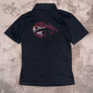 y2k 00s 'rose of virginity' polo shirt