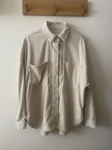 ZARA 코듀로이 셔츠 베이지