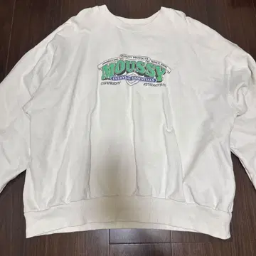 MOUSSY 프린트 맨투맨 FREE 사이즈