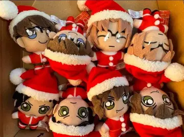 명탐정 코난 봉제 인형 크리스마스 2018 키체인 마스코트 8개 세트