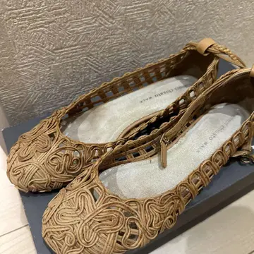 꼬임 디자인 플랫슈즈 22.5cm