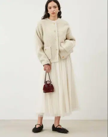 Mila Owen 롱 볼륨 튤 스커트