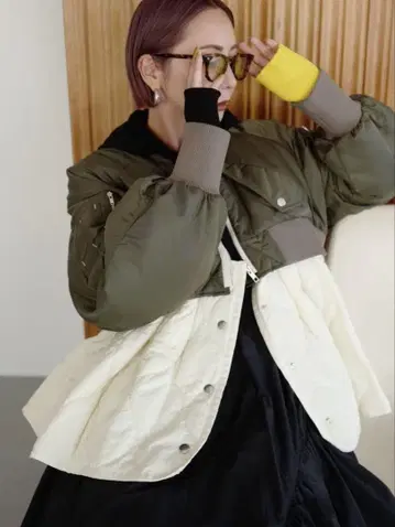 OMMO 페플럼 퀼팅 MA-1 36 사이즈