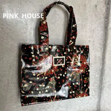 PINK HOUSE 토트백 딸기 무늬 비닐 소재 [ 배송비 포함 ]