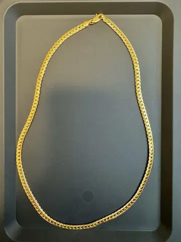 골드 컬러 골드 체인 목걸이 여성용 목걸이 유품 정리 55cm
